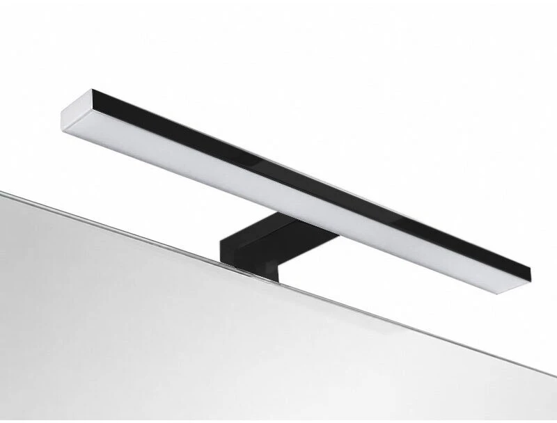 Veidrodis su LED šviestuvais Aourow2 Juodas 120x80