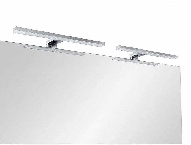 Veidrodis su LED šviestuvais Aourow2 Chrome 120x80