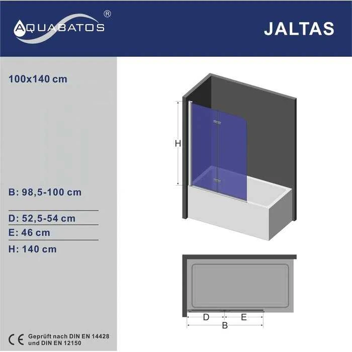 Vonios sienelė AQUABATOS Jaltas 100x140