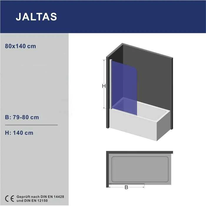 Vonios sienelė AQUABATOS Jaltas 80x140