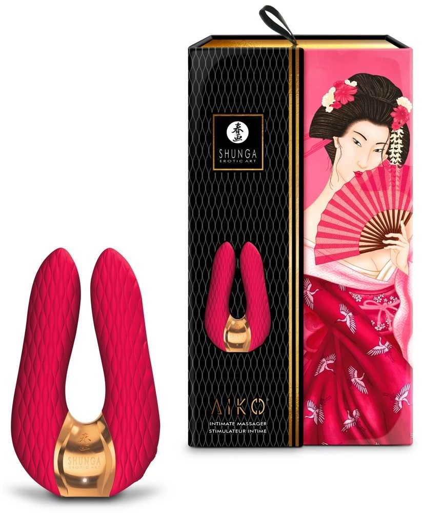Shunga - Aiko Intimate Massager Raspberry