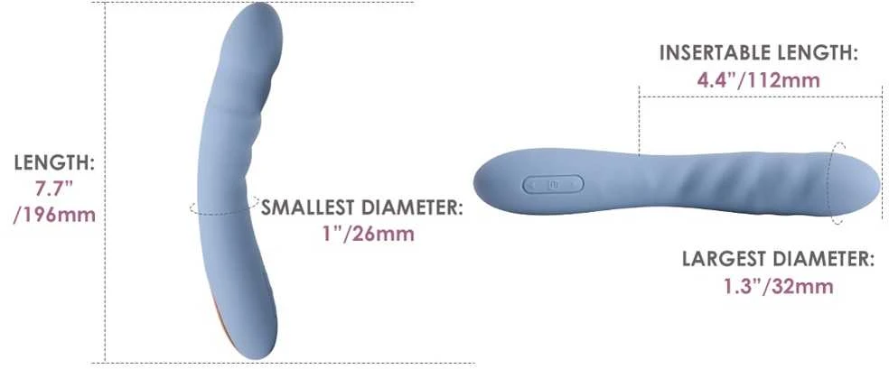 Mėlyna Svakom - Ava Neo Interactive Thrusting Vibrator Mėlyna
