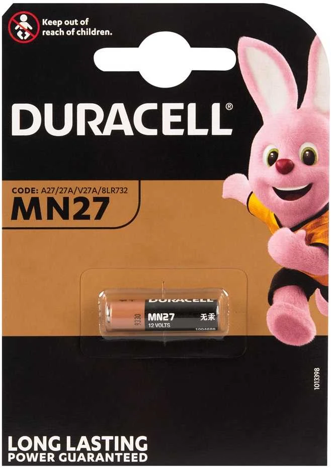 Duracell MN27 12V baterija pakuotėje