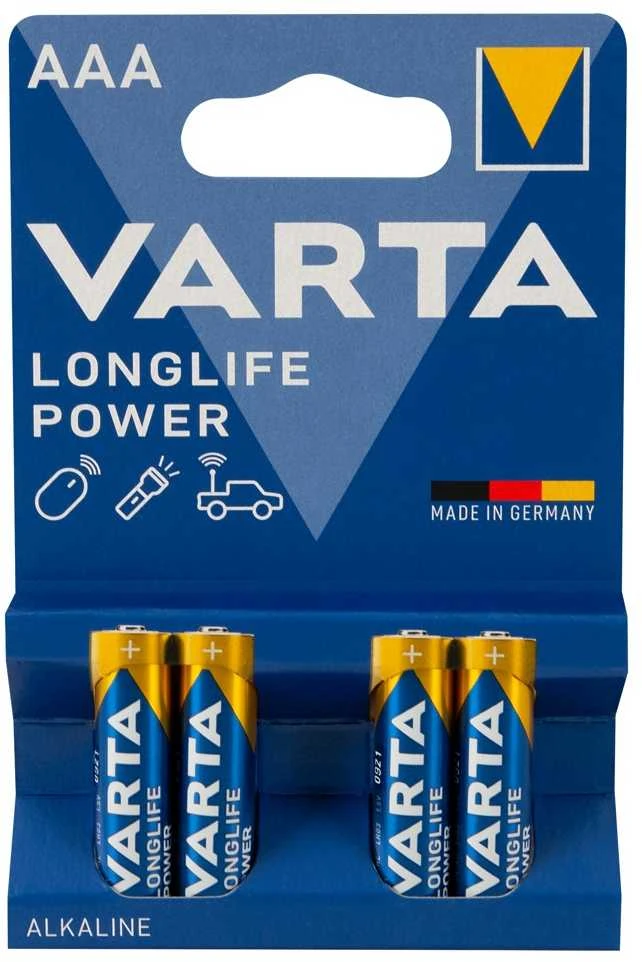 Varta Longlife Power AAA baterijų pakuotė