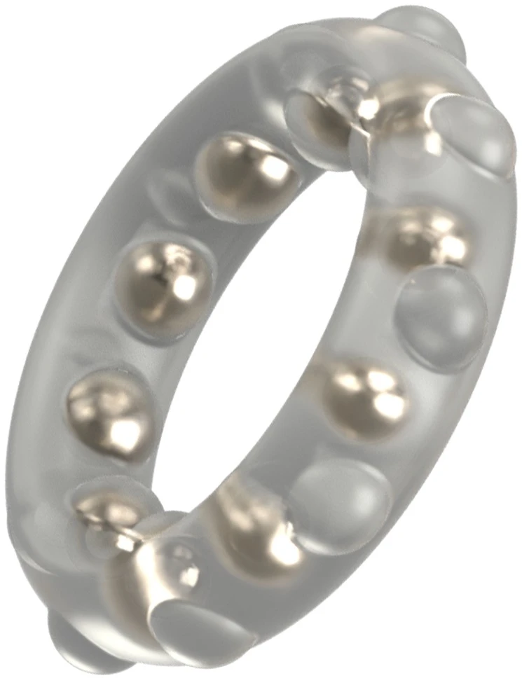 Rebel Cock Ring With Metal Bal