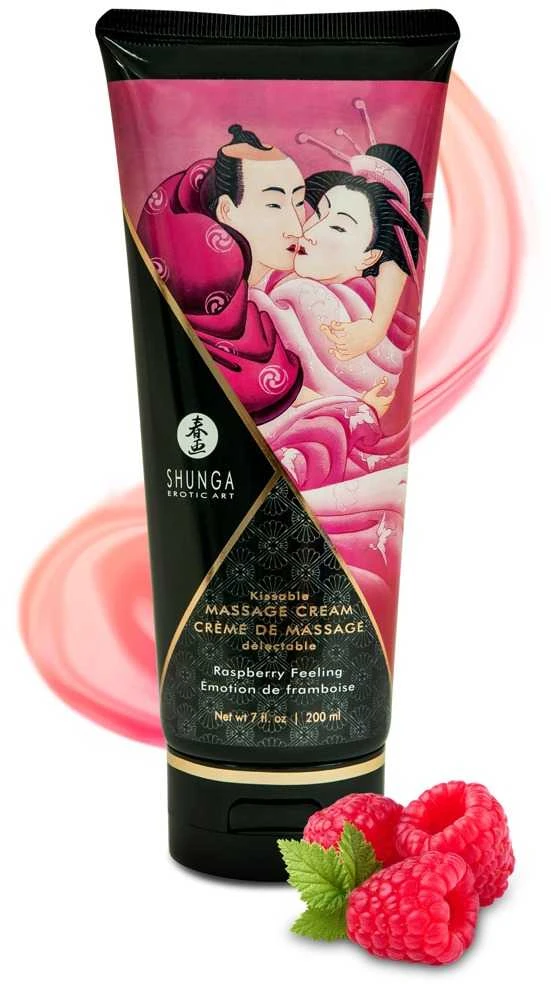 Shunga - Massage Kreminis Raspberry 200 ml