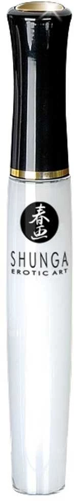 Shunga Erotic Art Oralinio malonumo kokosų skonio lūpų blizgis