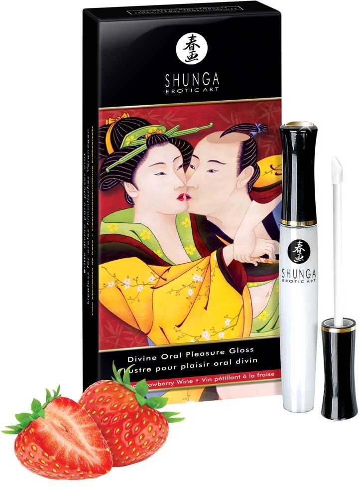 „Shunga“ – „Divine Oral Pleasure“ blizgis, putojantis braškių ir vyno skonio