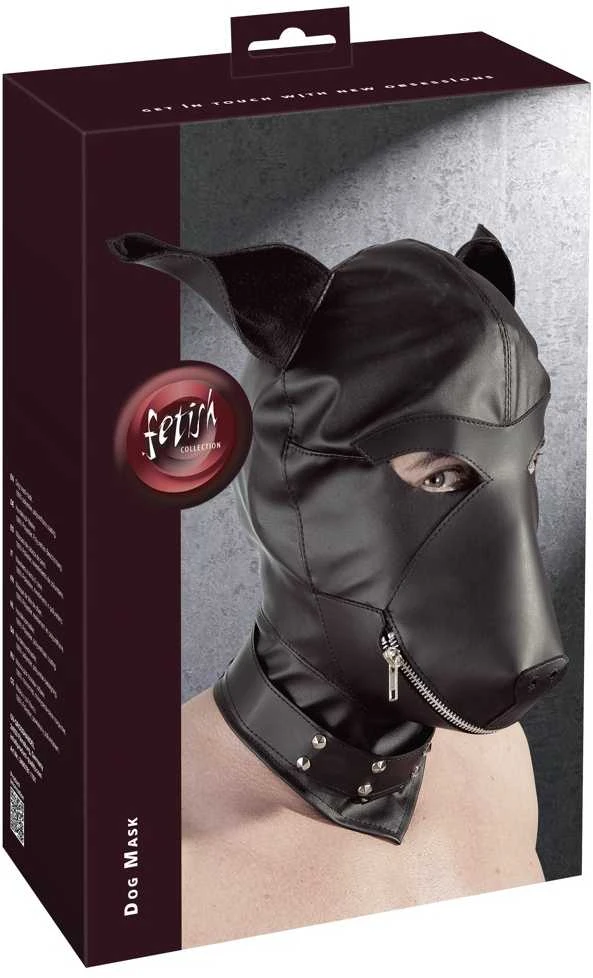 Fetish Collection Odos imitacijos šunų kaukė