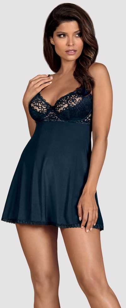 Obsessive - Drimera Babydoll & Thong Mėlyna S/M