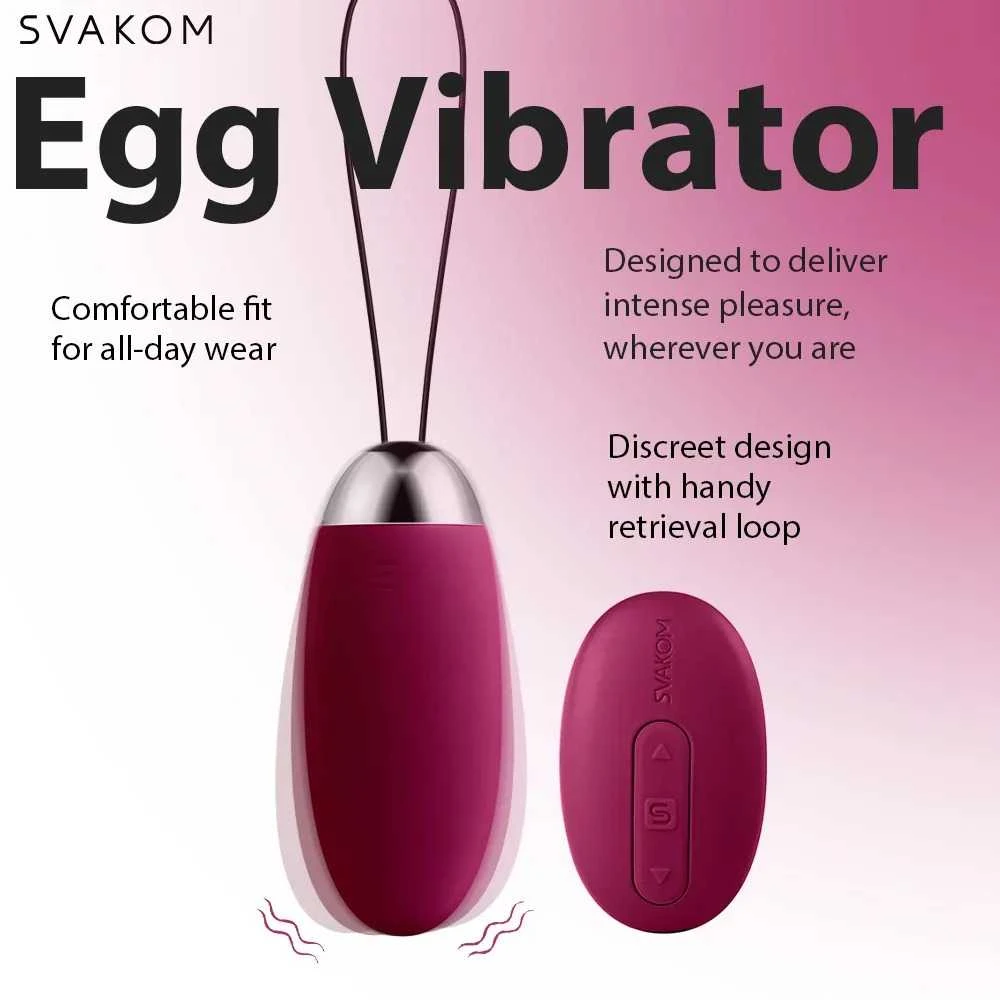Svakom - Elva Vibrating Egg Violet
