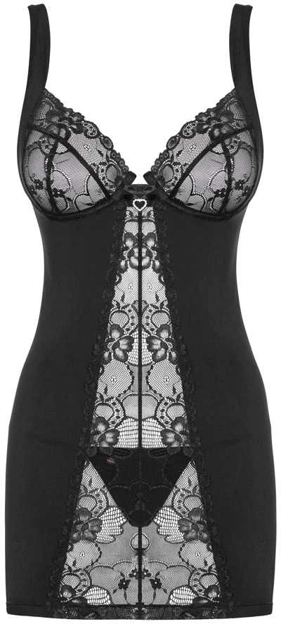 Obsessive - Heartina Chemise Juodas S/M