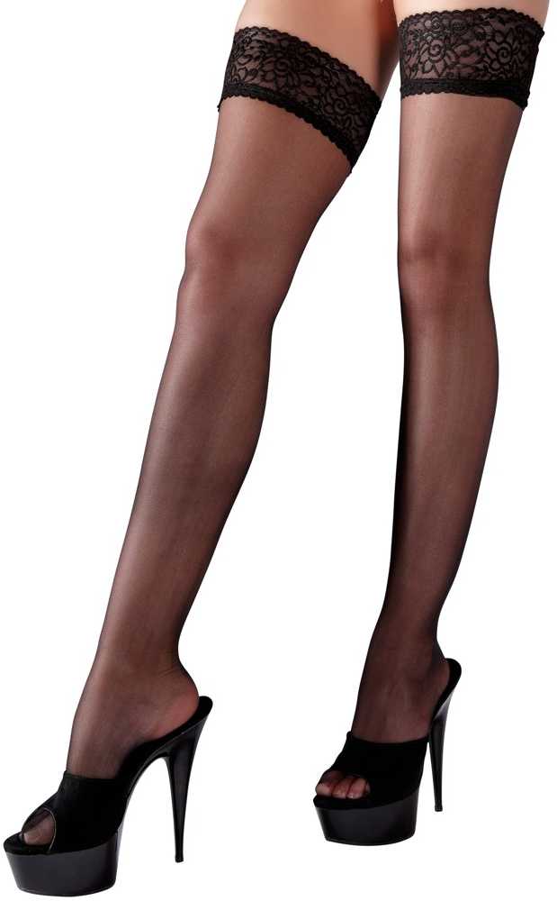 Cottelli Legwear Hold-up Stockings juodas 1