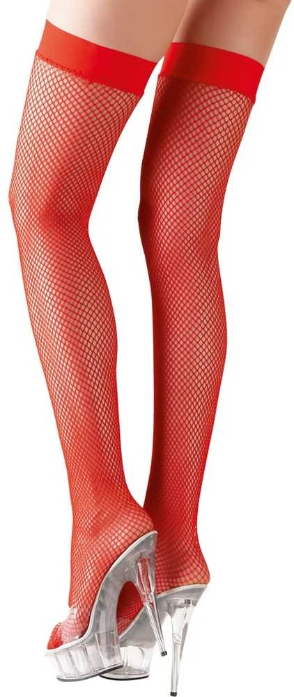 Cottelli Legwear Laikomos kojinės raudonos M