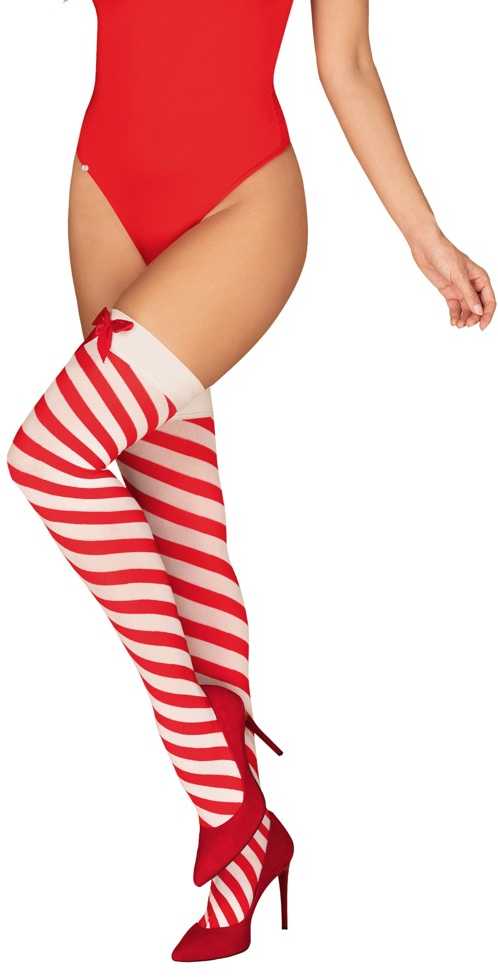 Obsessive - Kissmas kojinės Raudona L/XL