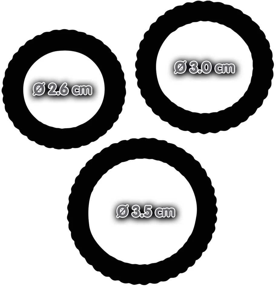 You2Toys Lust 3 Cock Rings juodas