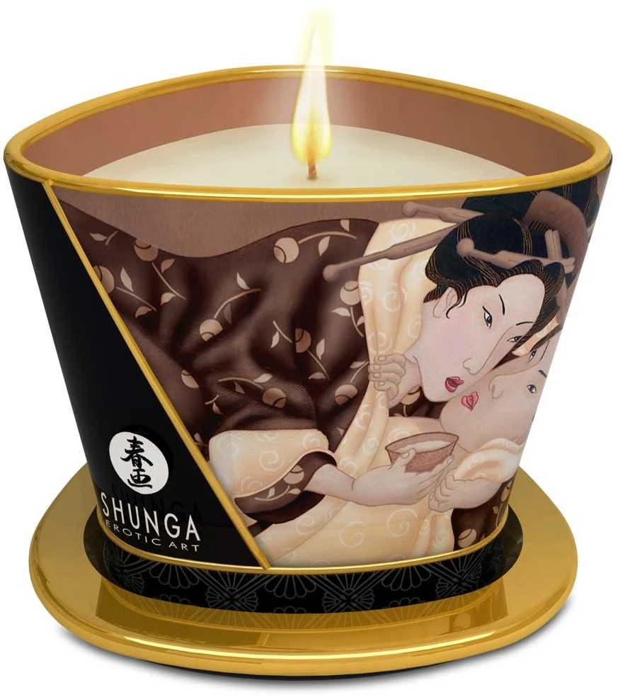 Shunga - masažinė žvakė šokolado skonio 170 ml