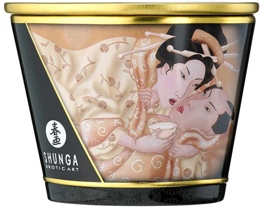 „Shunga“ masažinė žvakė „Vanilės fetišas“, 170 ml