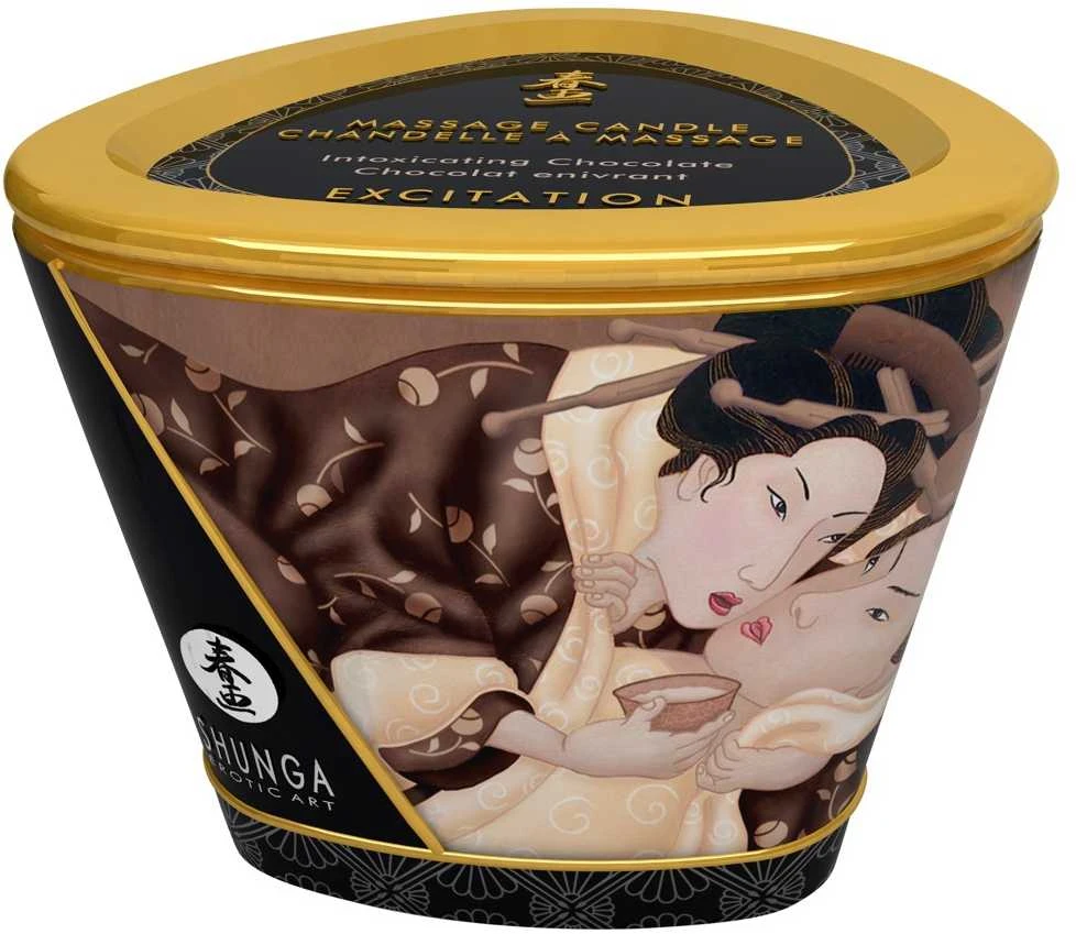Shunga - masažinė žvakė šokolado skonio 170 ml
