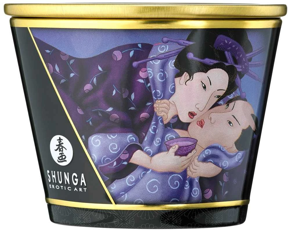 „Shunga Shunga“ masažinė žvakė su egzotiniais vaisiais, 170 ml