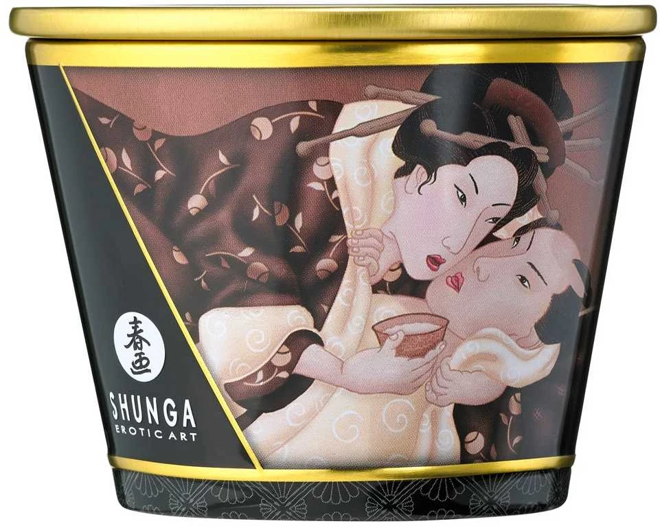 Shunga - masažinė žvakė šokolado skonio 170 ml