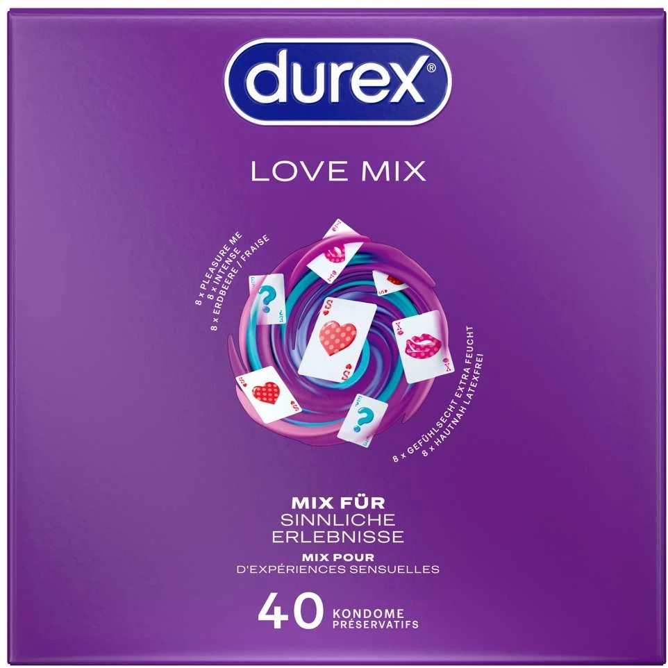 „Durex Love Mix“ pakuotė po 40 vnt