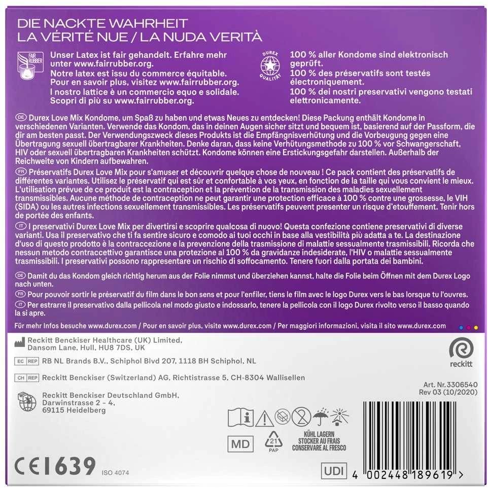 „Durex Love Mix“ pakuotė po 40 vnt