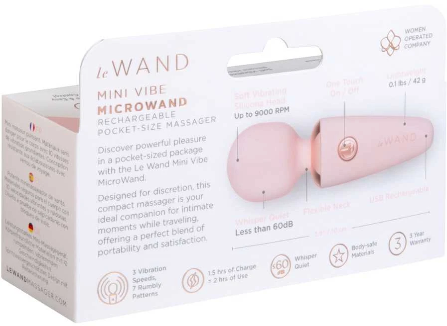 „Le Wand Mini Microwand“ mikrobangų krosnelė „Rose Go“