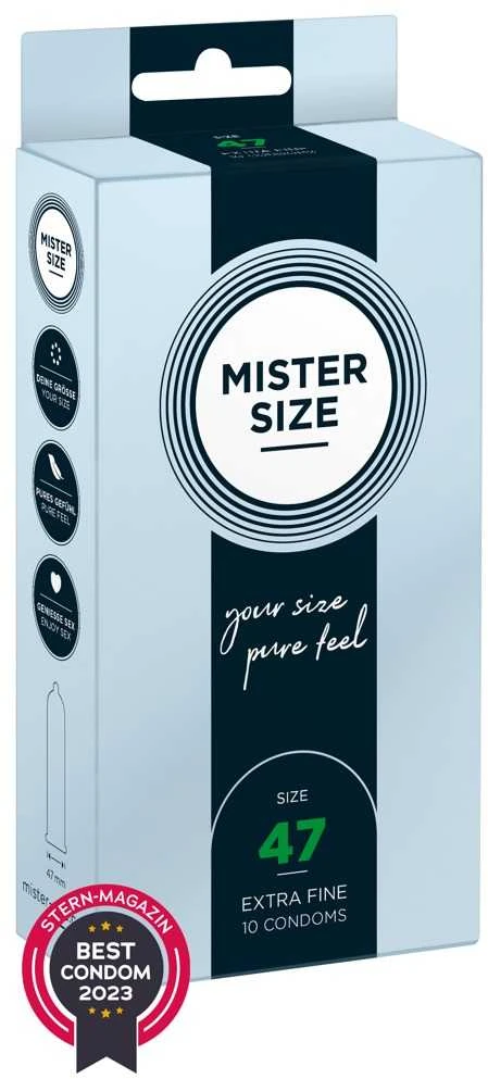 Mister Size 47mm pakuotė po 10 vnt