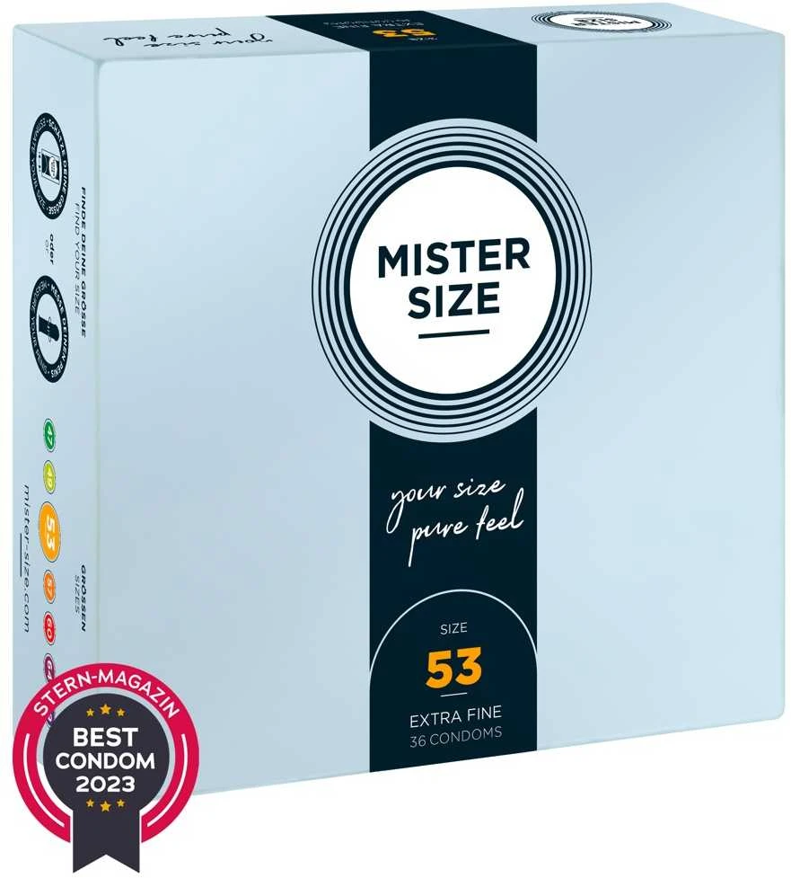 Mister Size 53mm pakuotė po 36 vnt