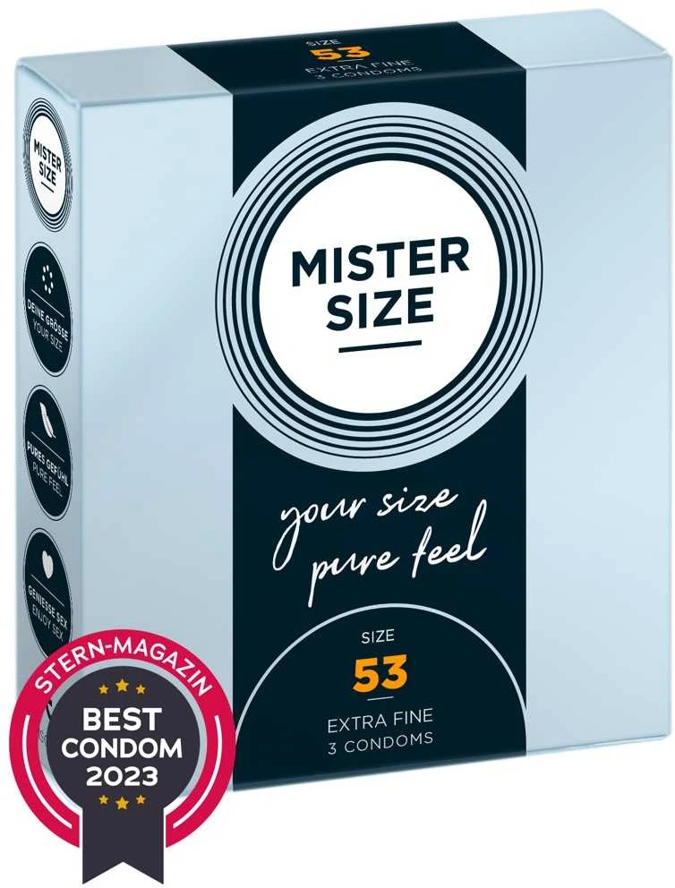 Mister Size 53mm pakuotė 3 vnt