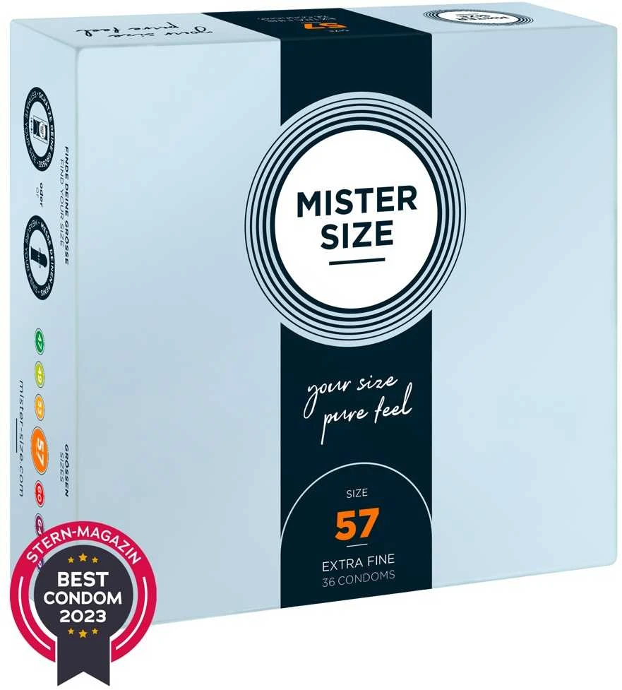 Mister Size 57mm pakuotė po 36 vnt