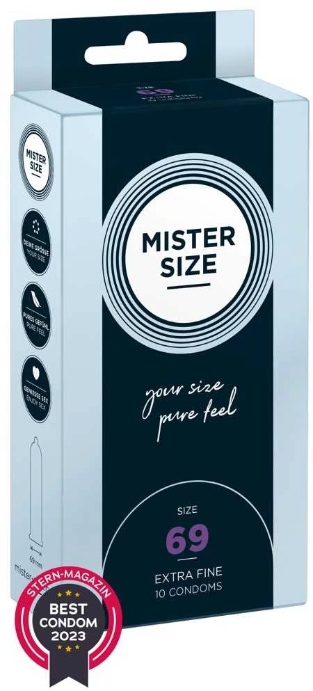 Mister Size PIECES Mister Dydis - 69 mm Prezervatyvai 10 vnt