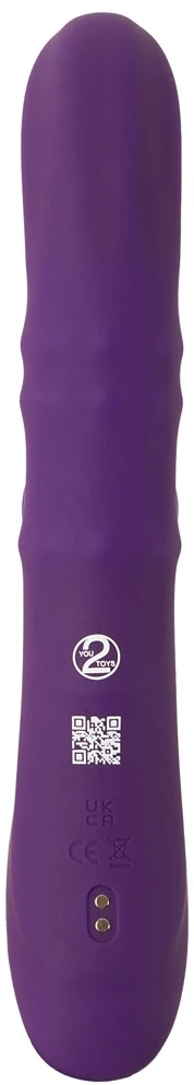 Nodding Rabbit Vibrator with 3 Moving Rings