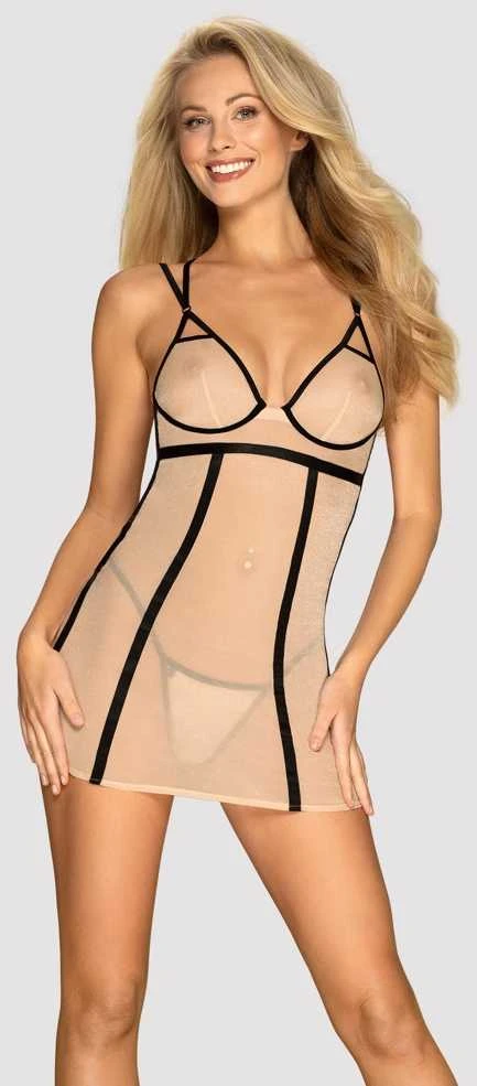 Obsessive - Nudelia marškinėliai ir stringai L/XL