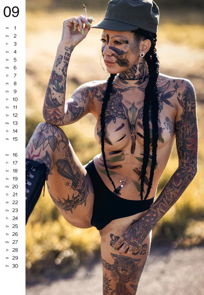 Pin-up Calendar Tattoo Girls 2027