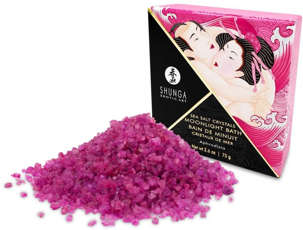 Shunga Shunga - Oriental Crystals Bath Salts Single Use Aphrodisia vonios druska su afrodiziakais 75 g.