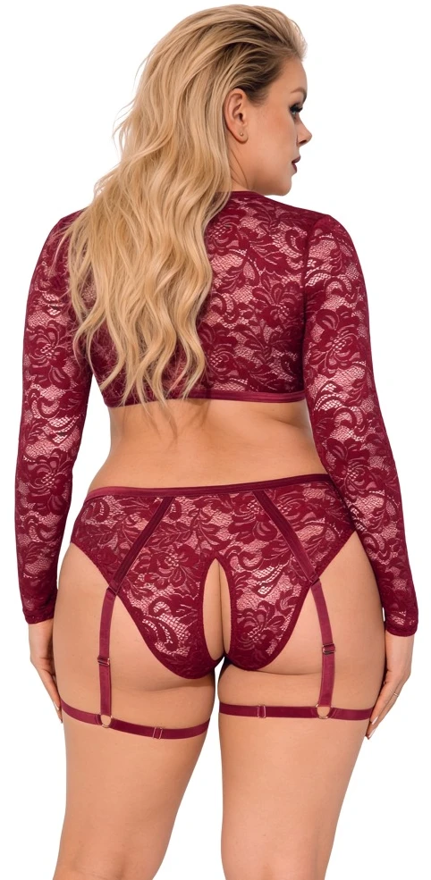 Viršus ir kelnaitės raudonos 2XL