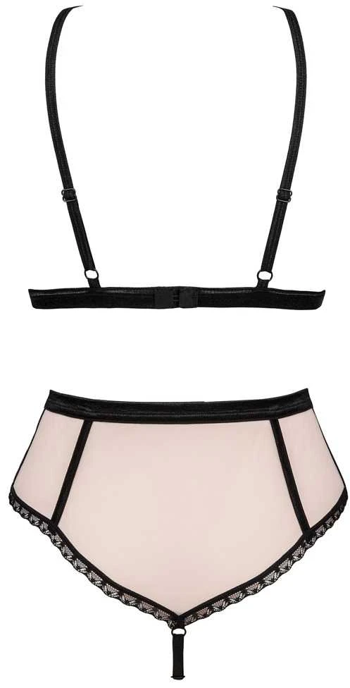 Obsessive Obsessive - Lilines 2-pcs set S/M seksualus liemenėlės ir kelnaičių komplektas