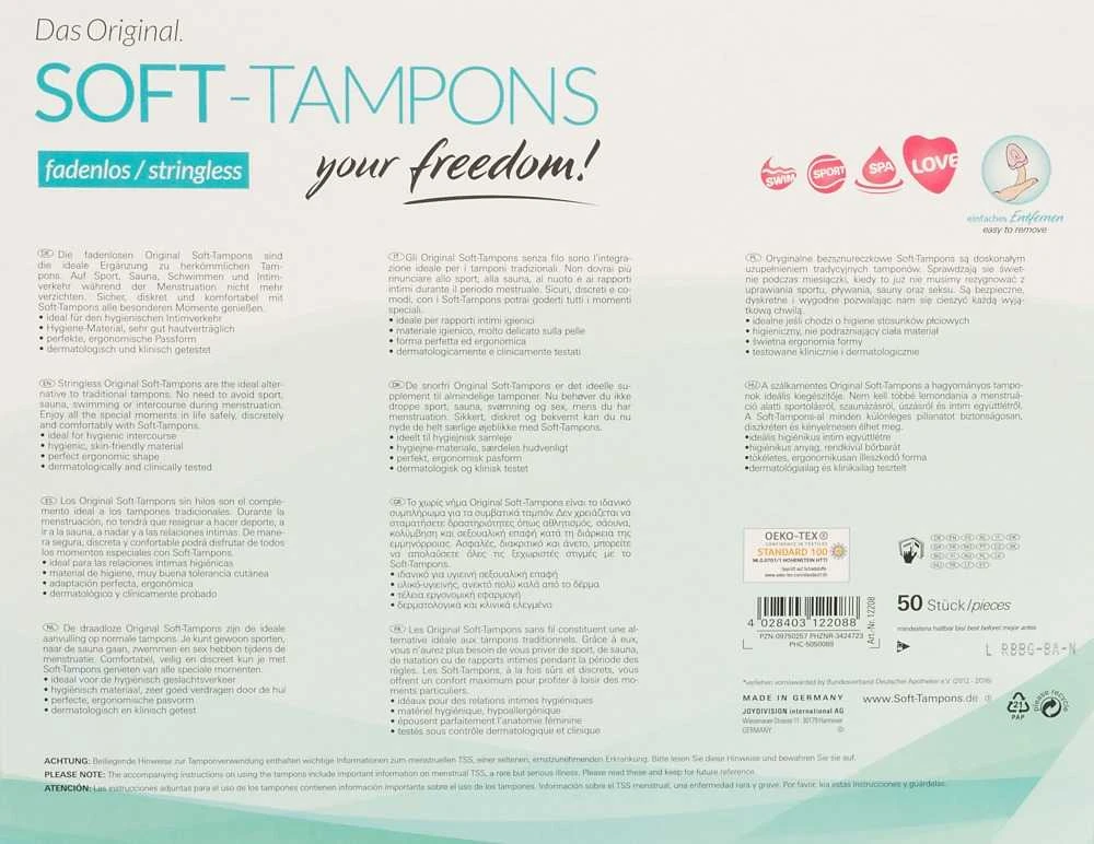 Joydivision Set 50 Soft Tampons Joydivisio tamponai