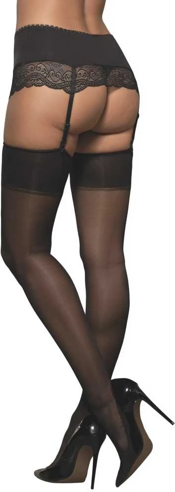 Obsessive - S800 Stockings Juodas L/XL