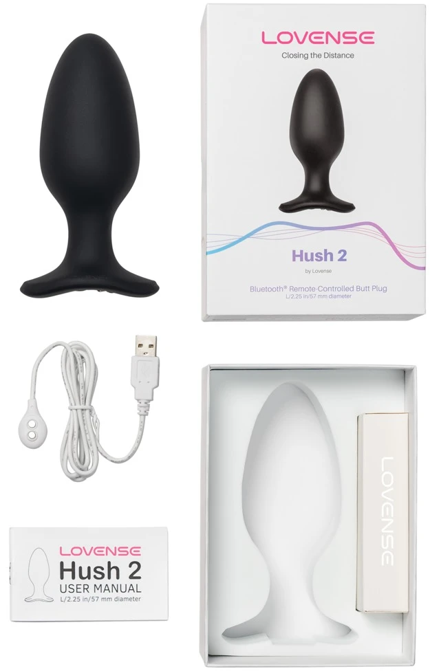 Lovense - Hush 2 Butt Plug L 57 mm