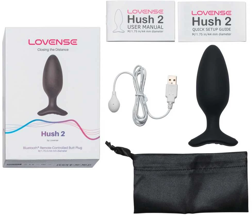 Lovense - Hush 2 Butt Plug M 45 mm