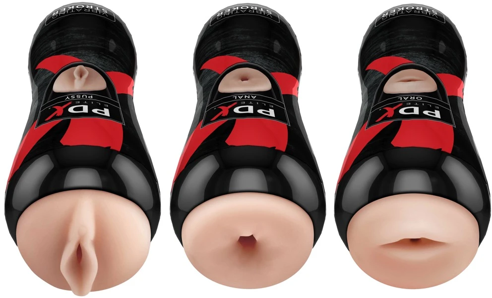 Pipedream PEE Vibrating Stroker Ekranas