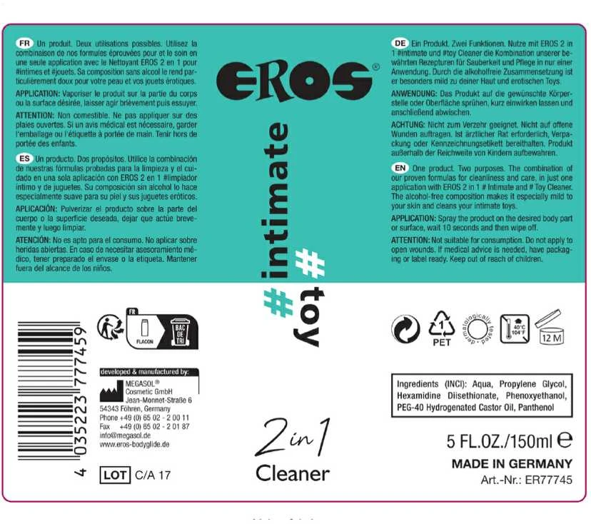 EROS 2in1 #intymus #žaislas 150ml