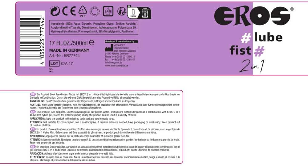 EROS 2in1 #tepalas #kumštis 500 ml
