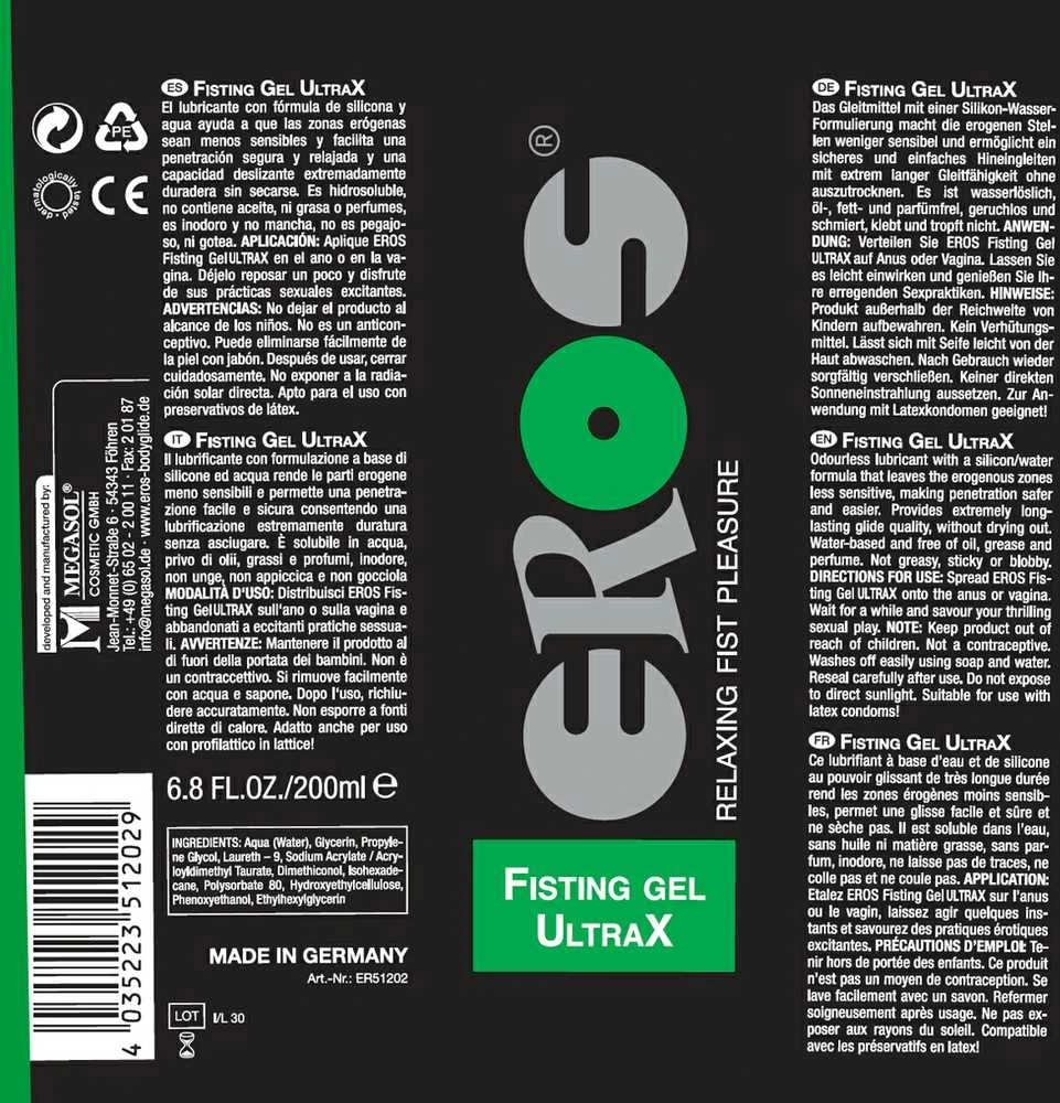 Eros Fisting Gel UltraX 200ml