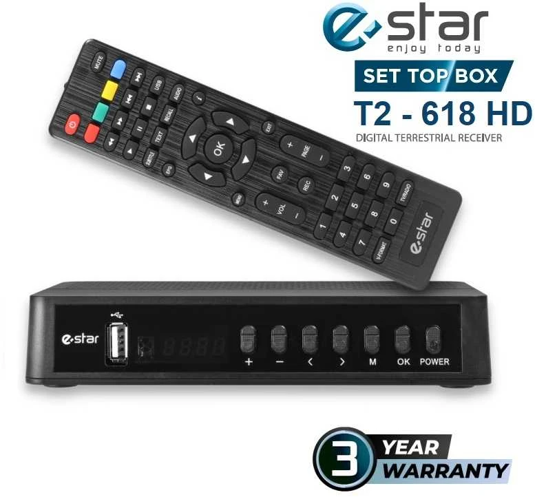 TV priedelis STB eSTAR T2 618 HD Juodas