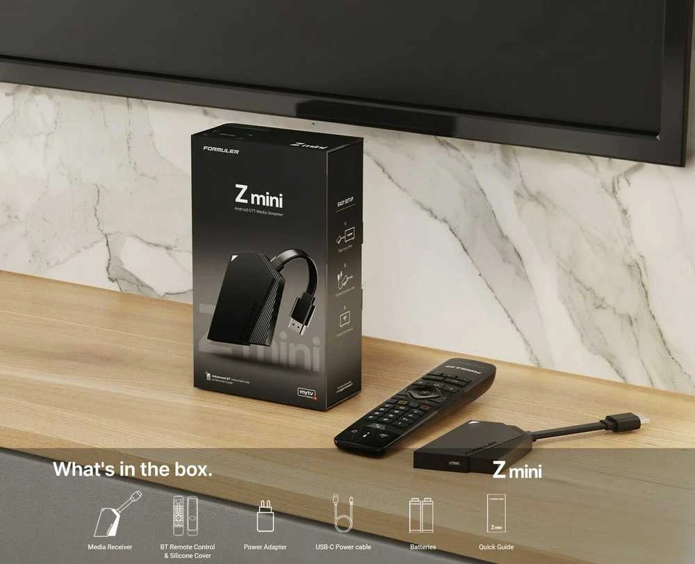 Formuler Z MINI Android 12 OTT IPTV imtuvas