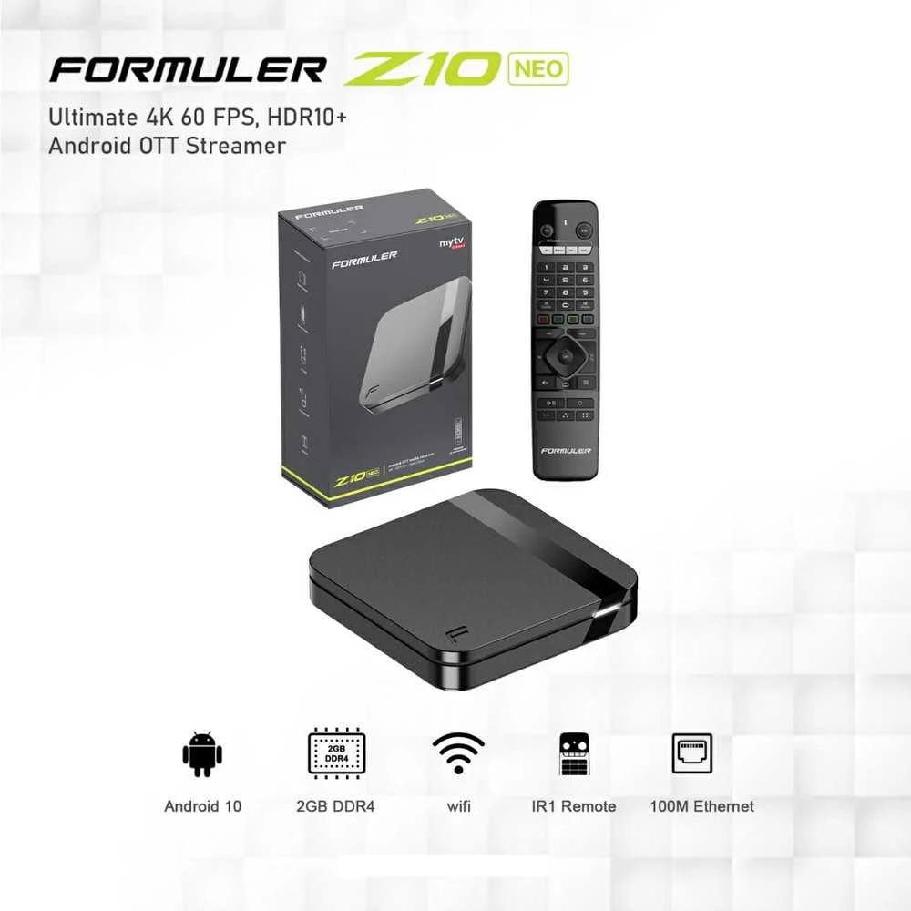 Formuler Z10 NEO 4K Android 10 OTT IPTV imtuvas